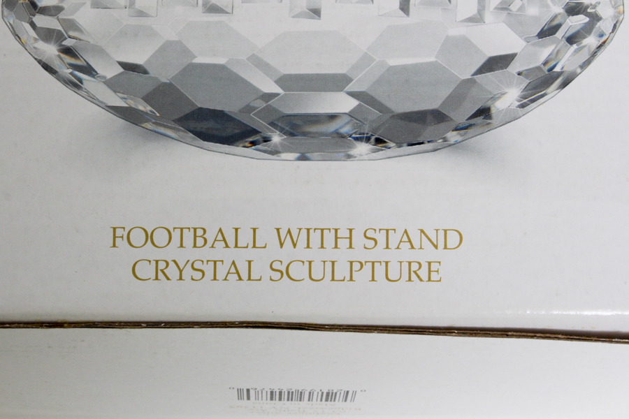 Shannon Crystal Football Sculpture