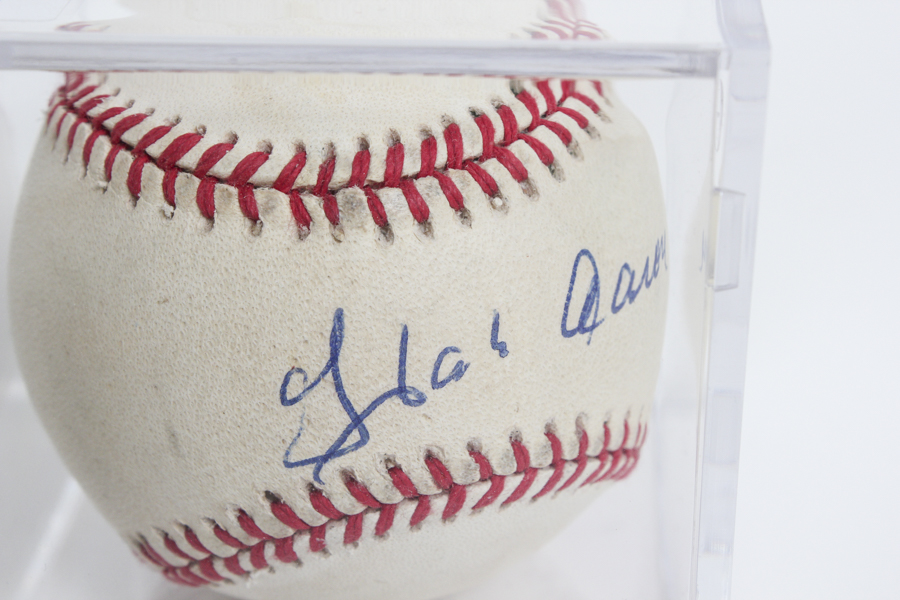 Hank Aaron Signed Baseball
