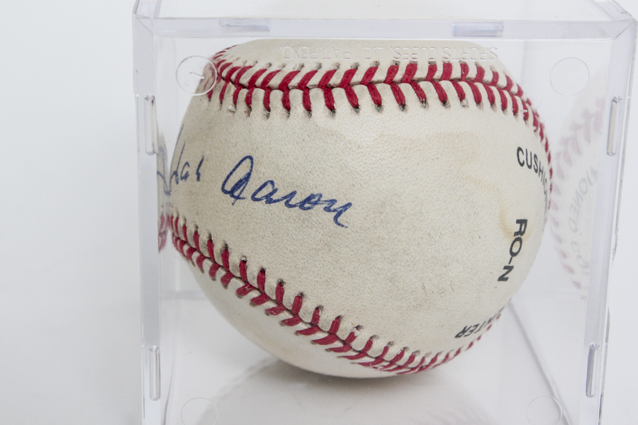 Hank Aaron Signed Baseball