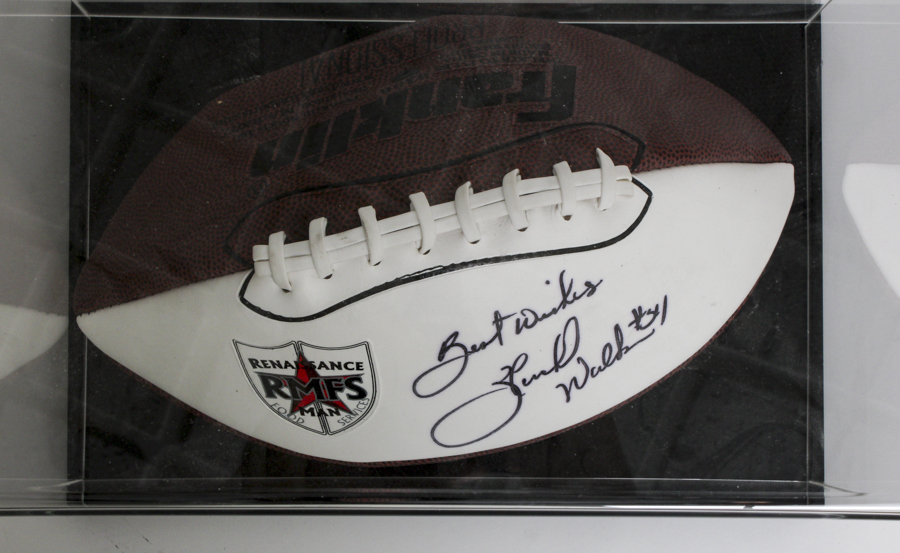 Herschel Walker Signed Football