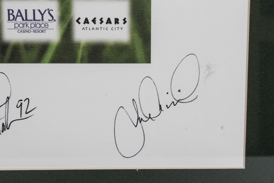Signed Ron Jaworski's Celebrity Golf Challenge Poster