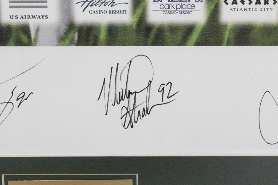 Signed Ron Jaworski's Celebrity Golf Challenge Poster