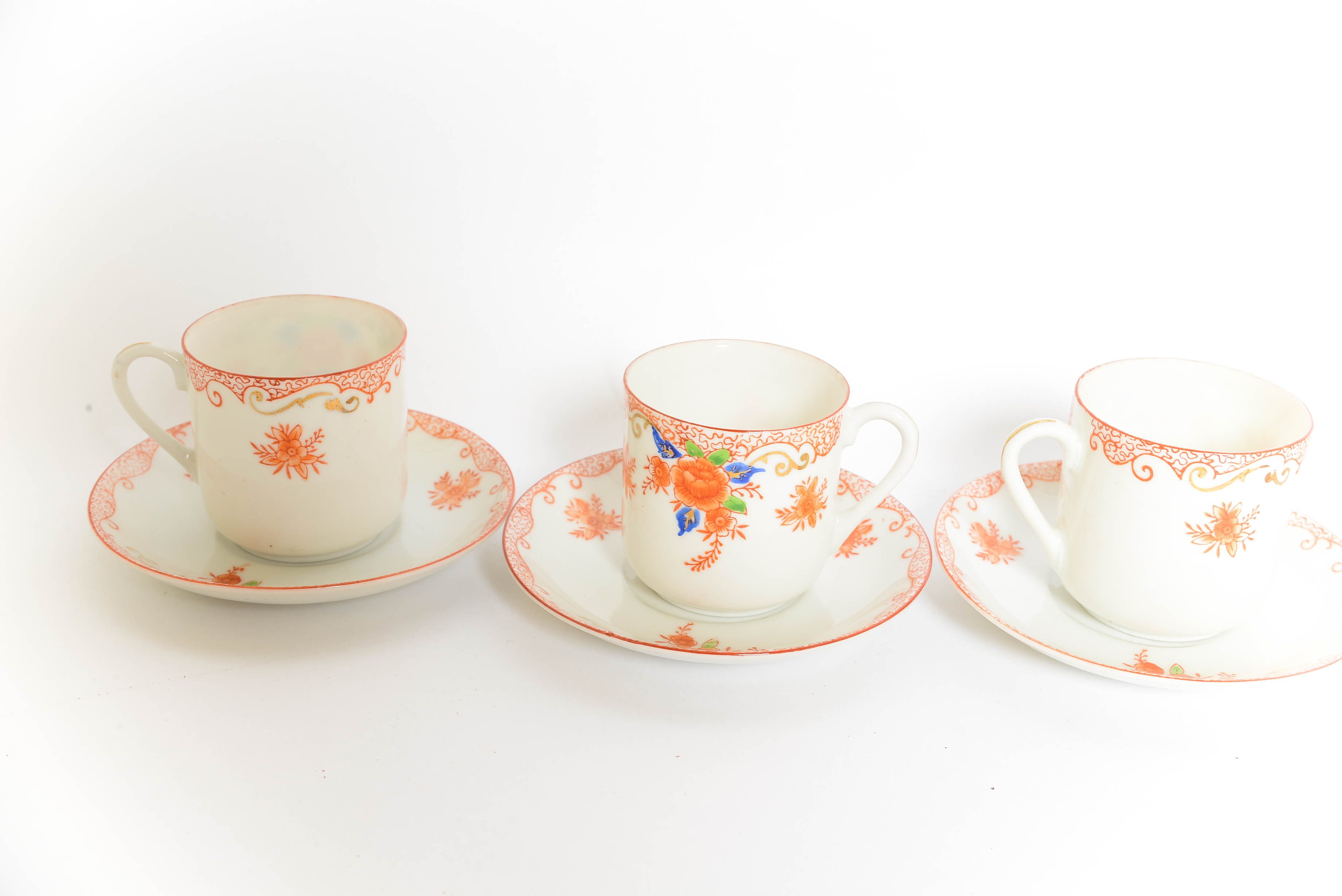 Vintage Chikaramachi 12 Piece Hand Painted Tea Set