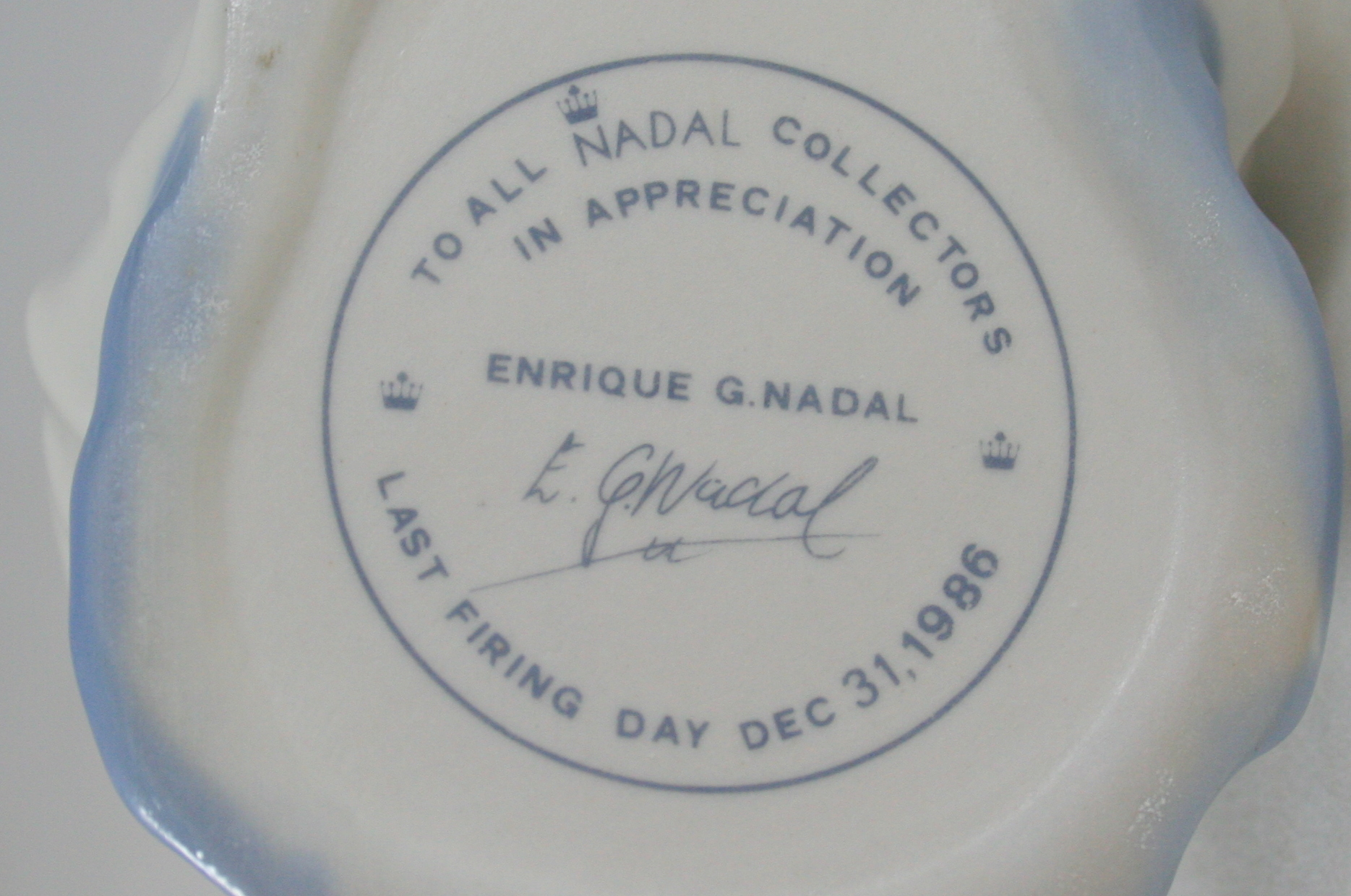 Vintage Wedgwood Cat and Nadal Figurine of Girl