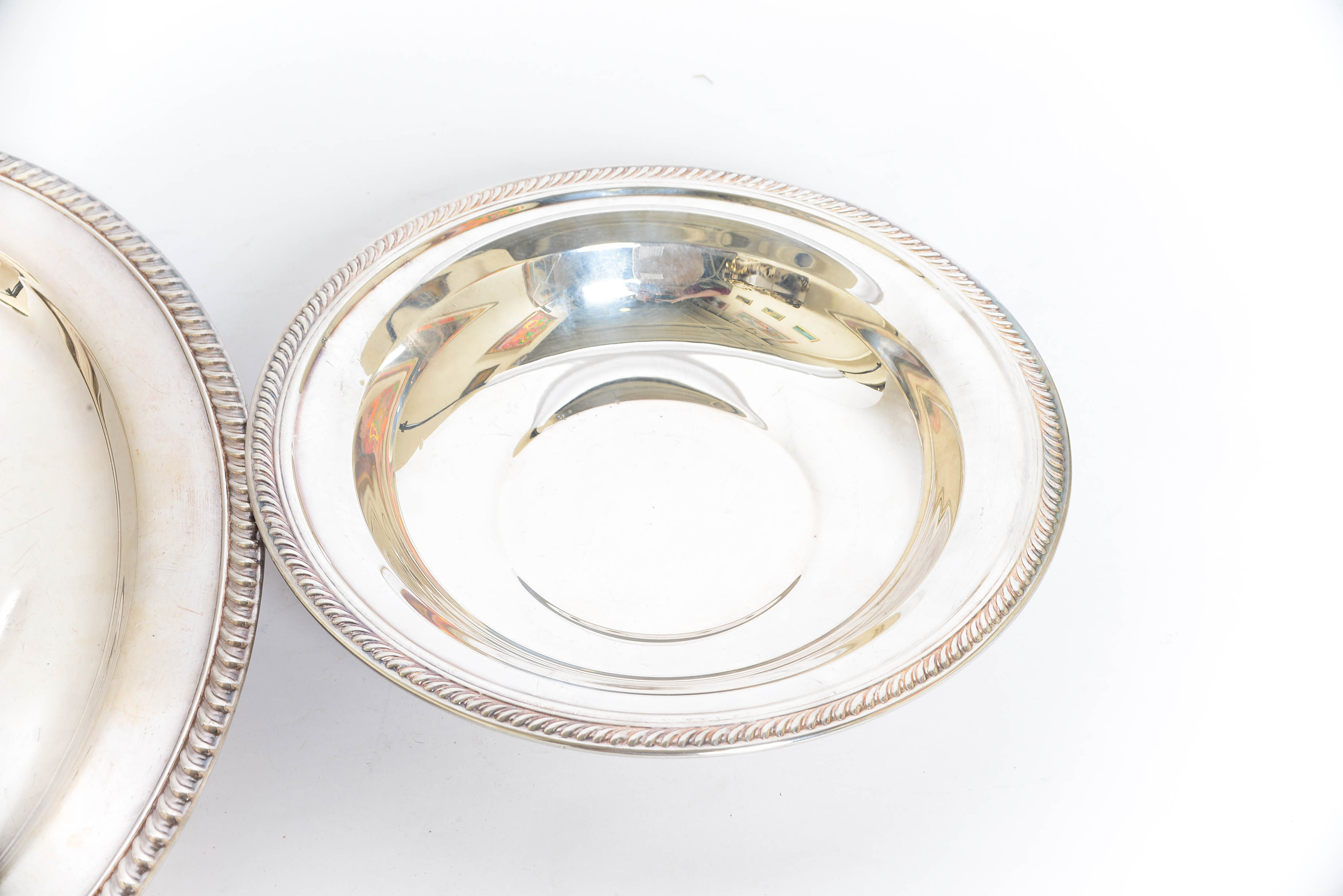 Vintage Silver Plated Platter and Bowl