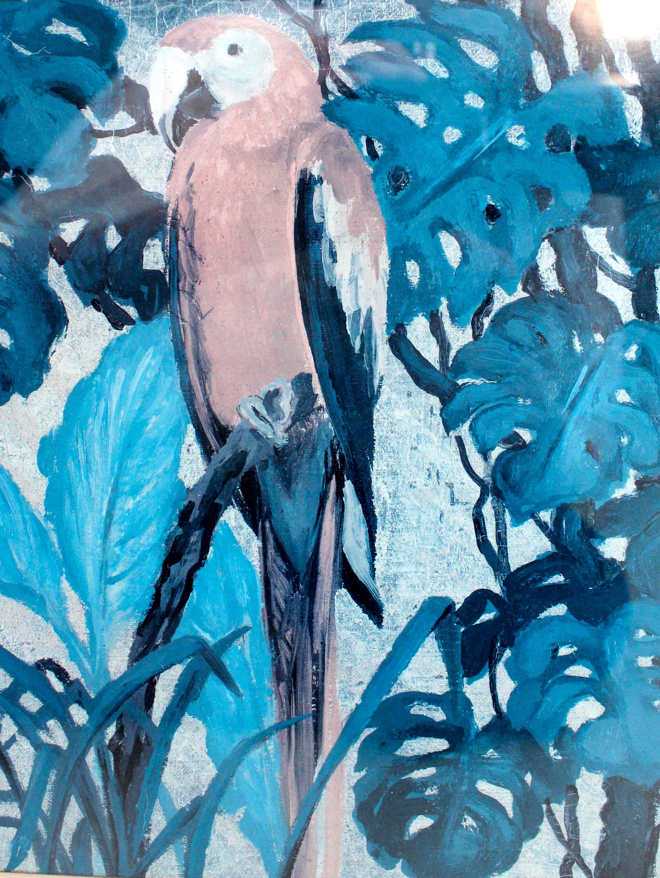 Pair of Framed Parrot Prints