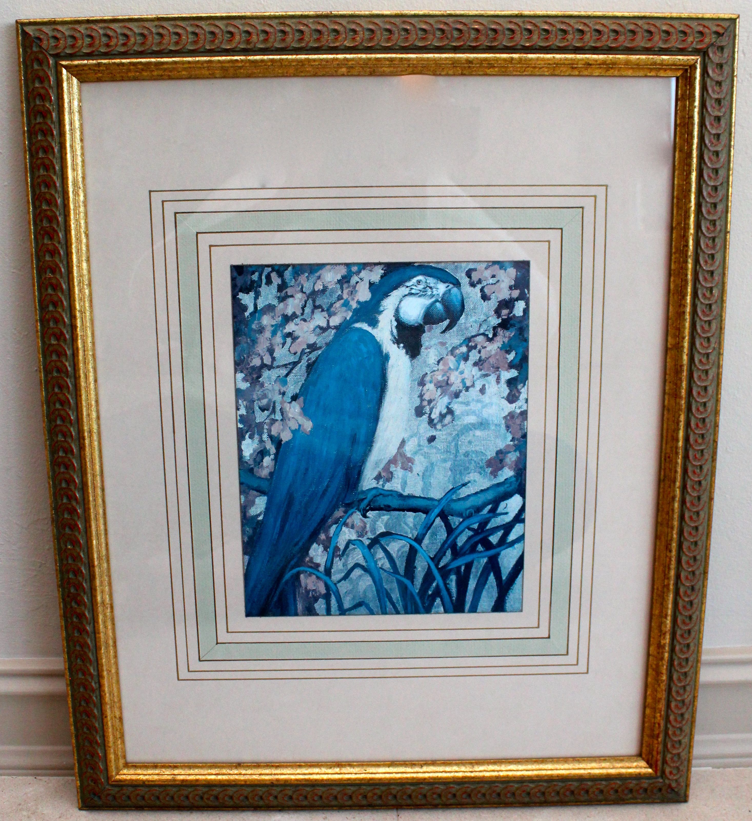 Pair of Framed Parrot Prints