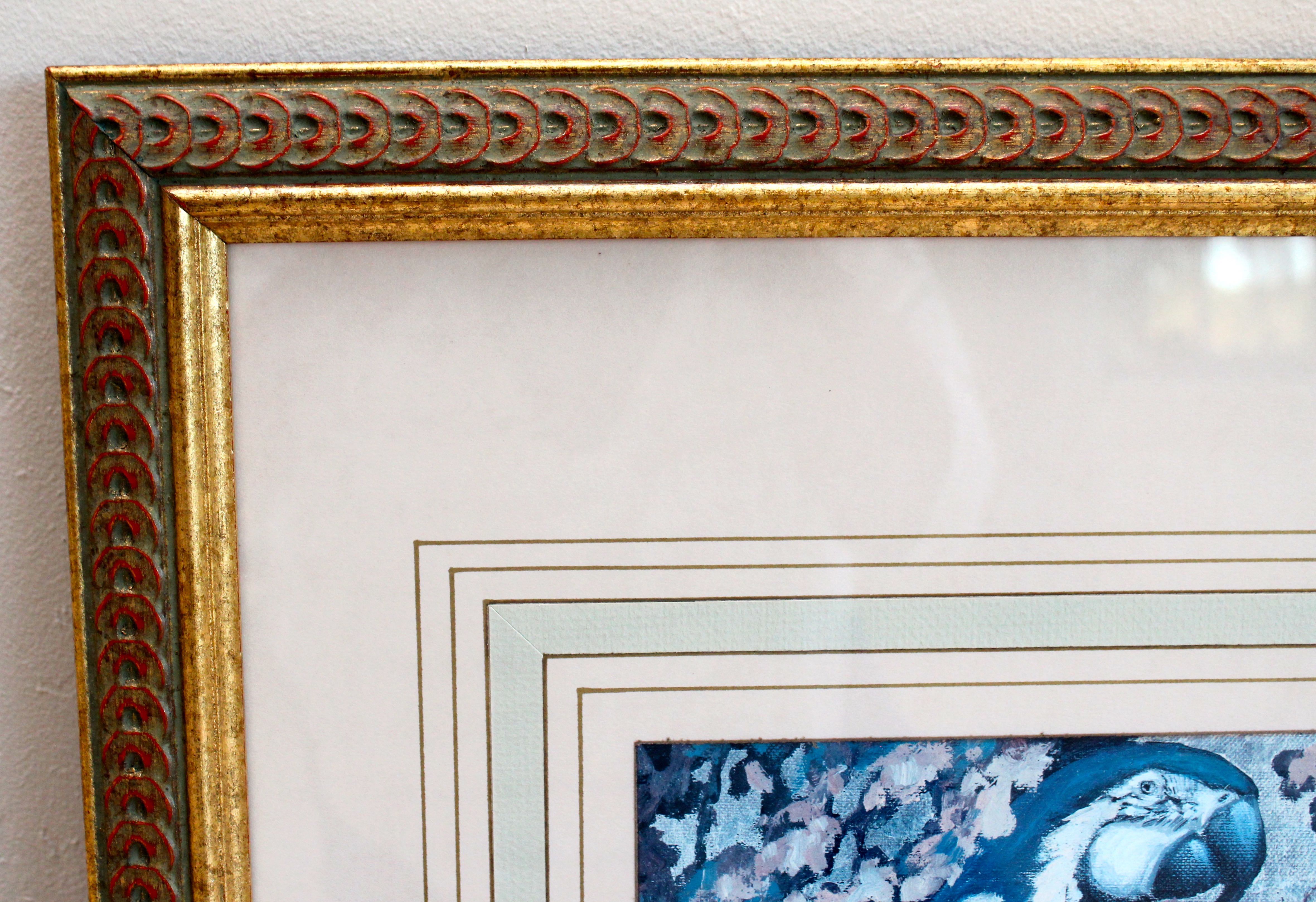 Pair of Framed Parrot Prints