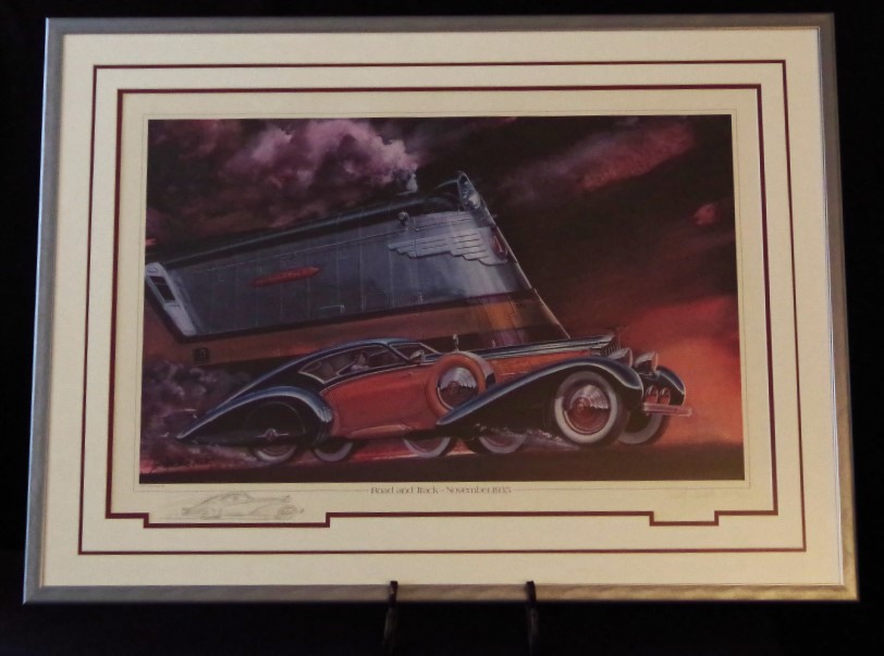 Jack Juratovic 'Road and Track' Series Signed and Numbered Print