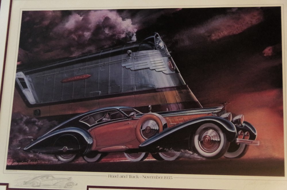 Jack Juratovic 'Road and Track' Series Signed and Numbered Print