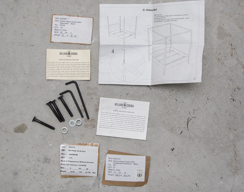 William Sonoma St.Helena Bed