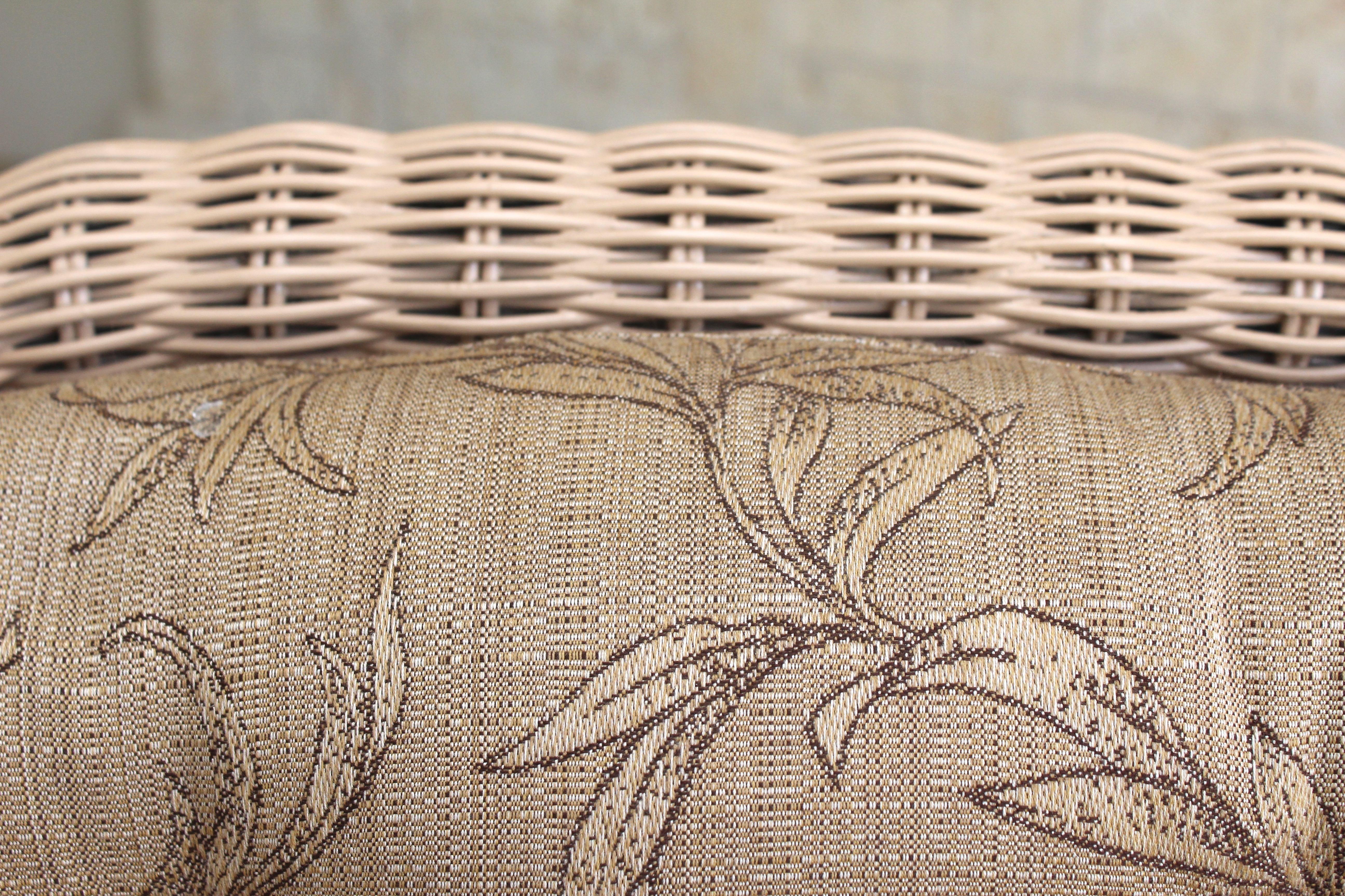 Wicker Rocking Chair With Cushions