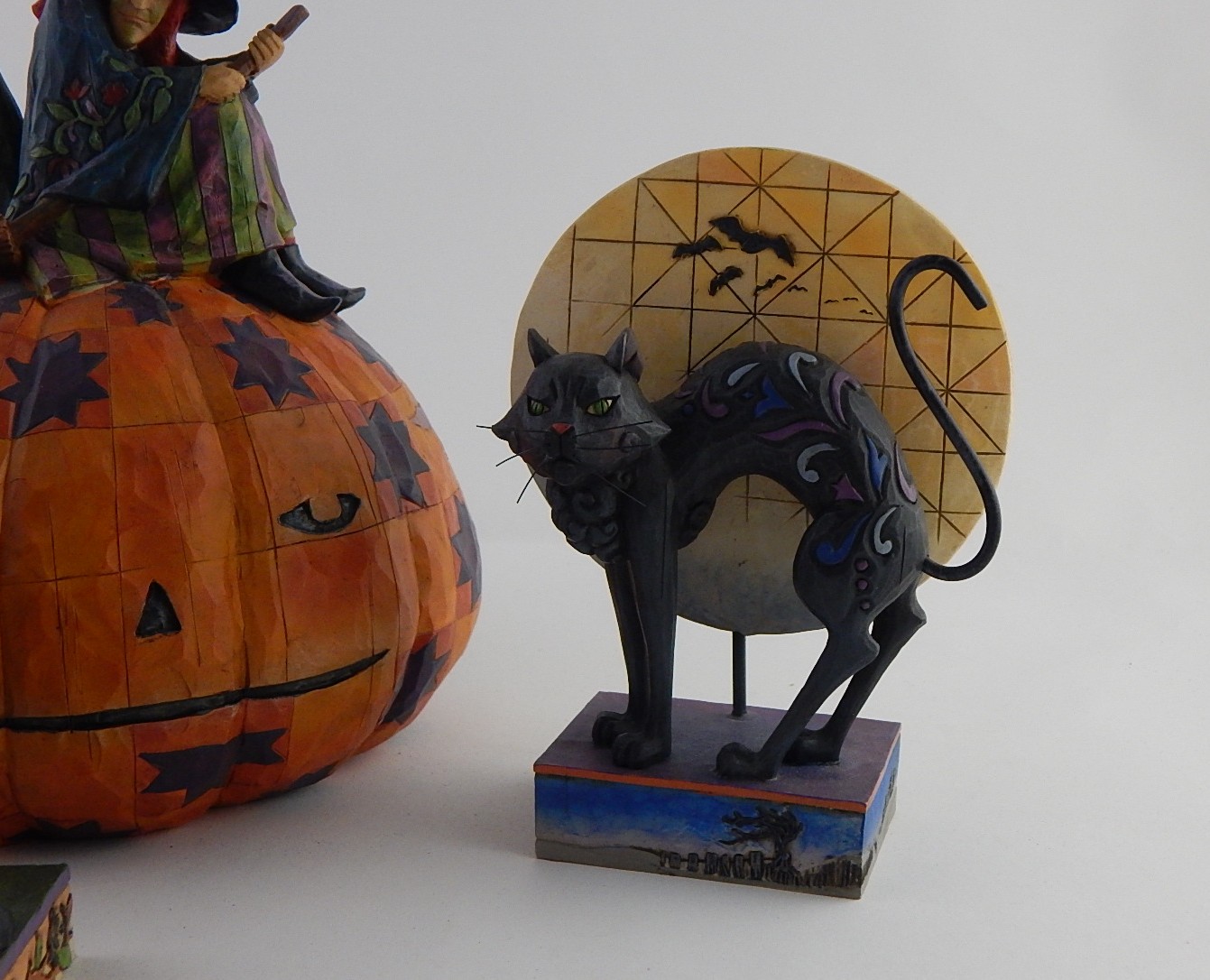 Three Halloween Jim Shore Heartwood Creek Halloween Collectibles