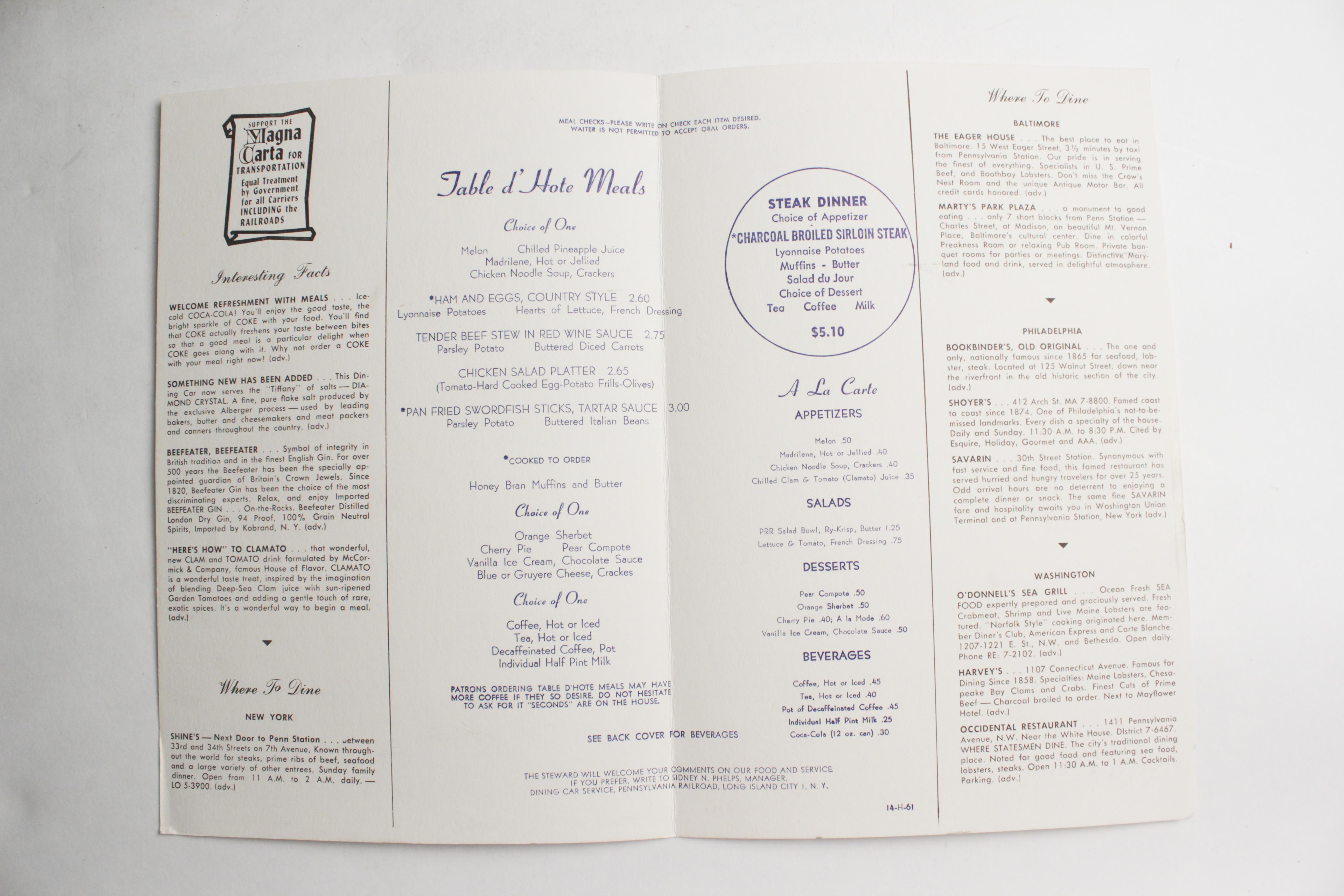 Vintage Pennsylvania Railroad Collectibles