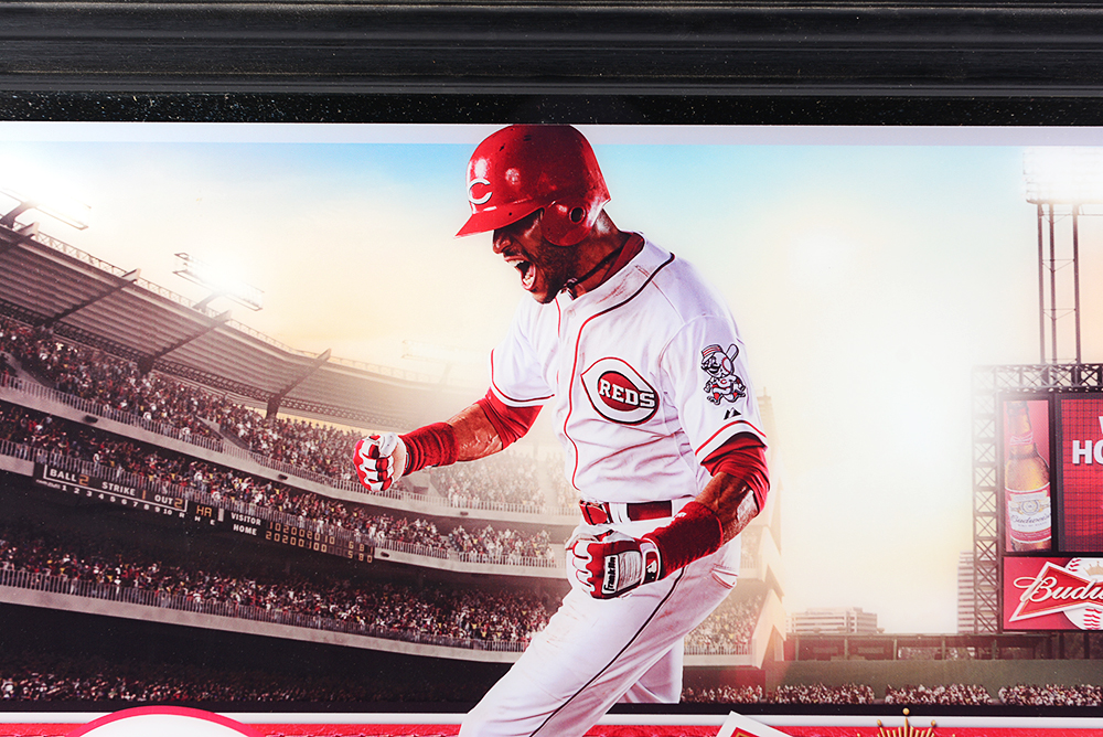 Budweiser Themed Cincinnati Reds Bar Mirror