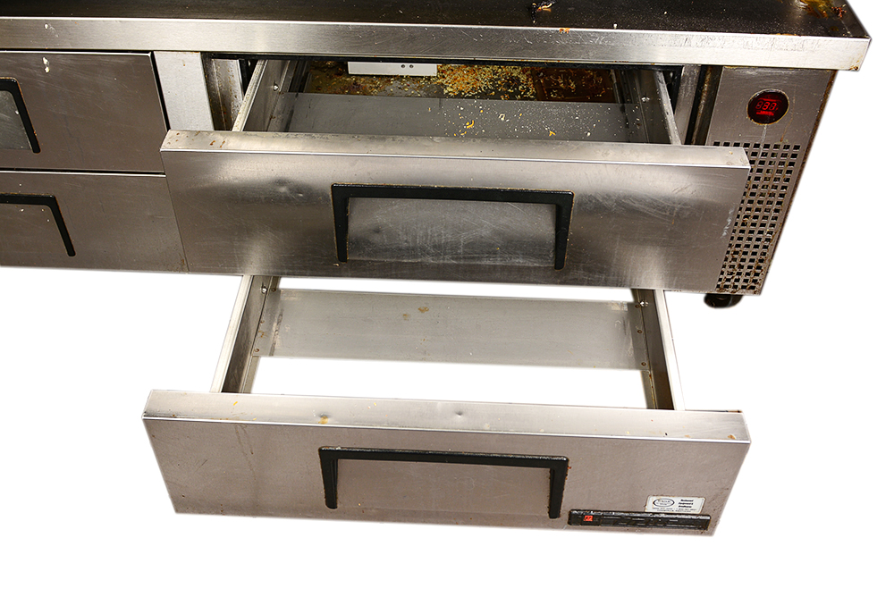 True Commercial Four-Drawer Refrigerated Chef Base