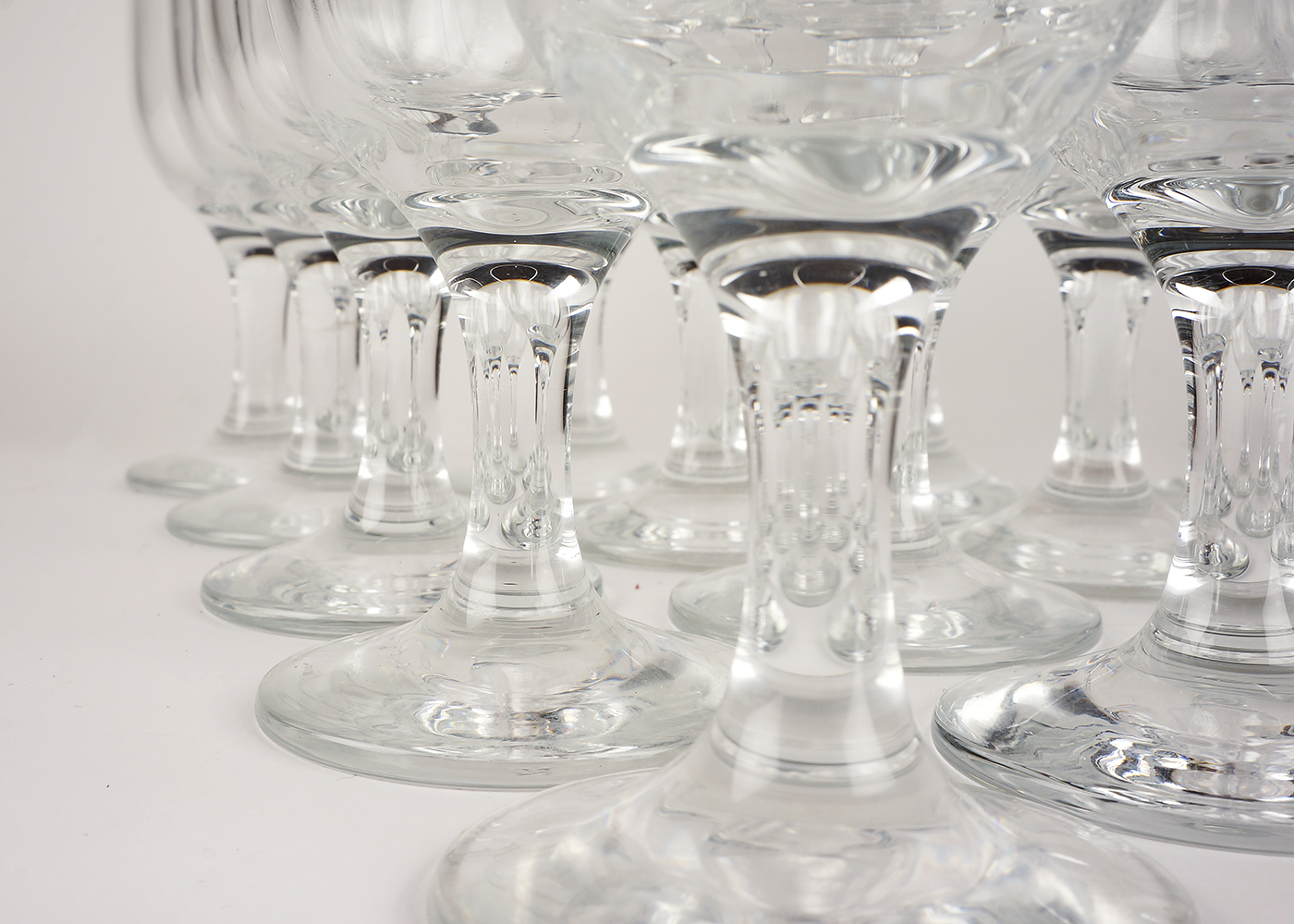 Stemmed Half Pint Glass Collection