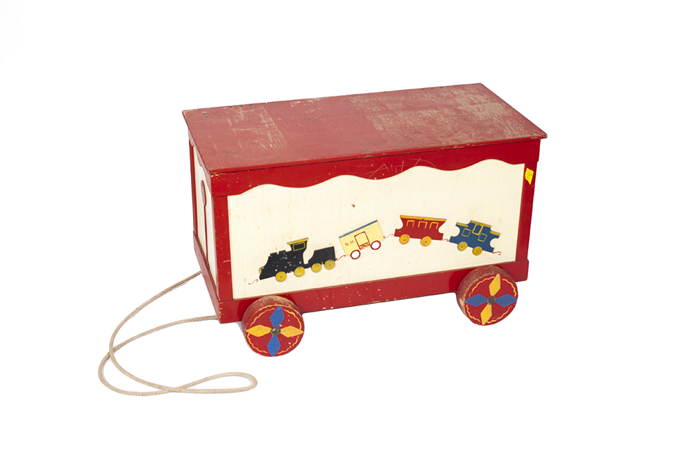 Vintage Wood Toy Chest