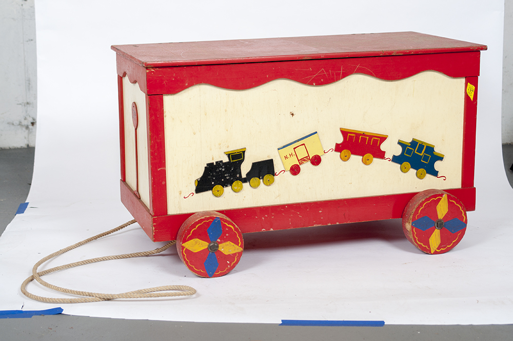 Vintage Wood Toy Chest