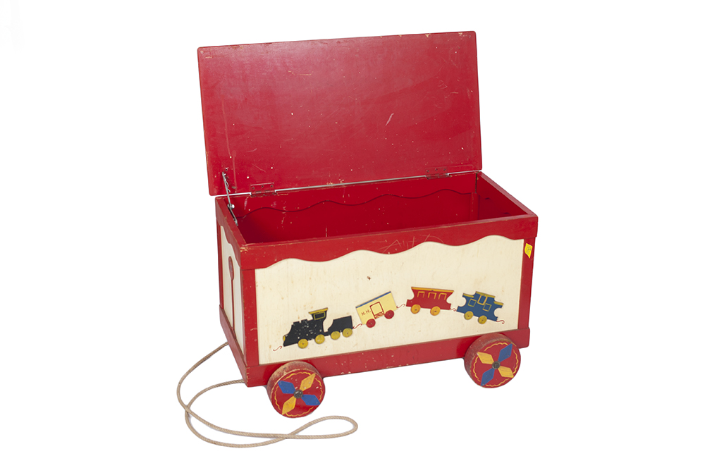Vintage Wood Toy Chest