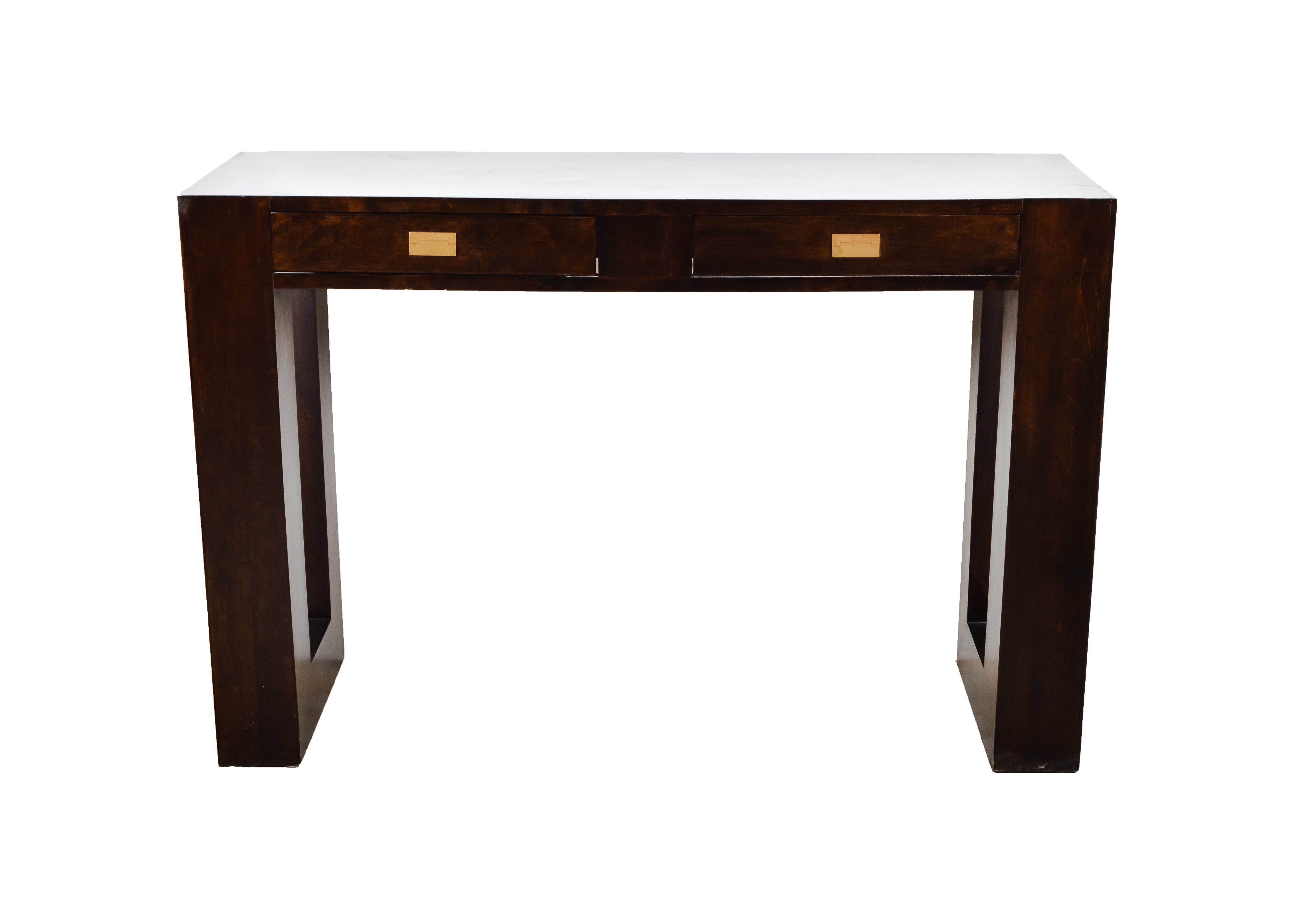 Two Drawer Narrow Desk