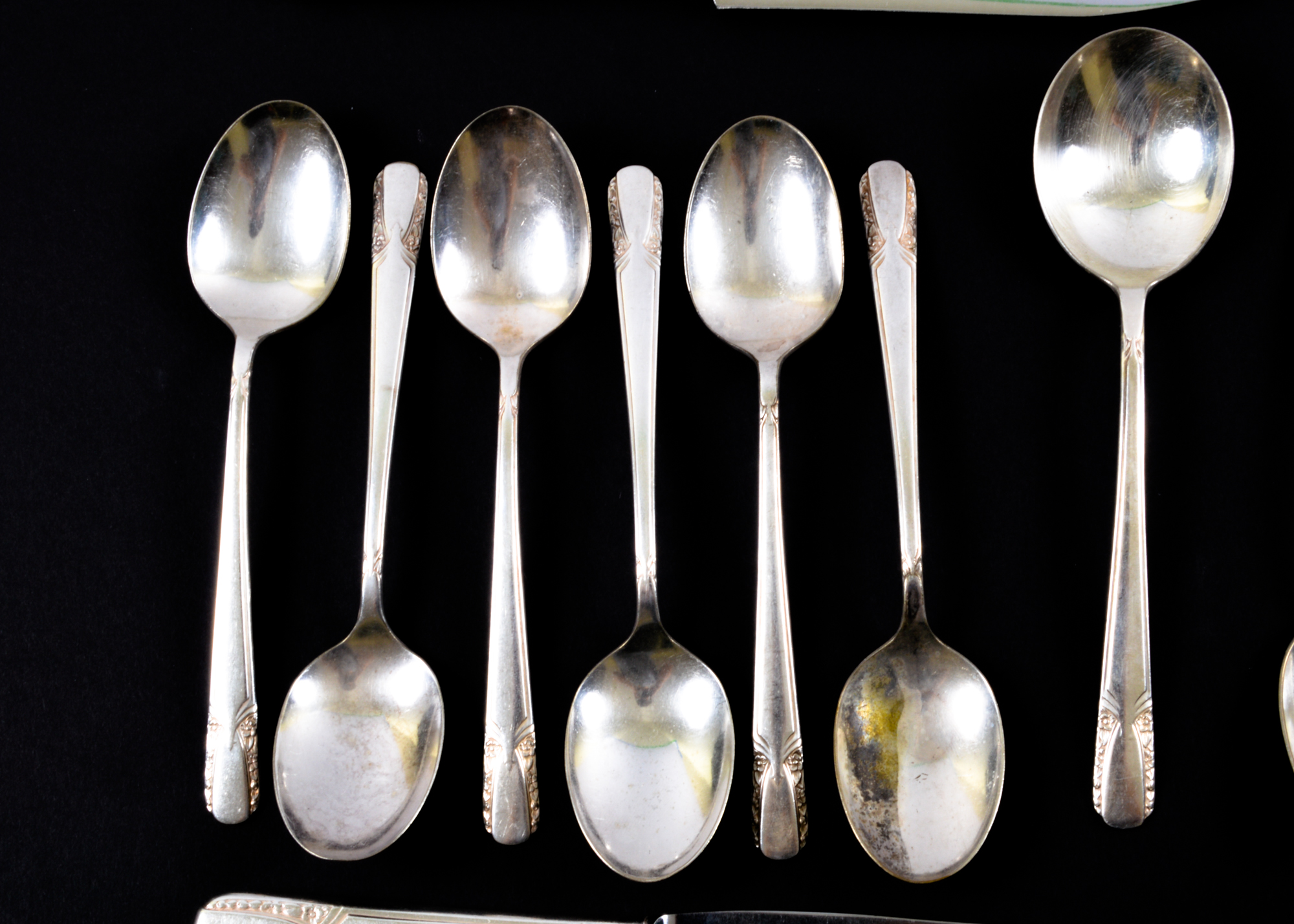 W.M. Rogers & Son Silver Plate Flatware and Box