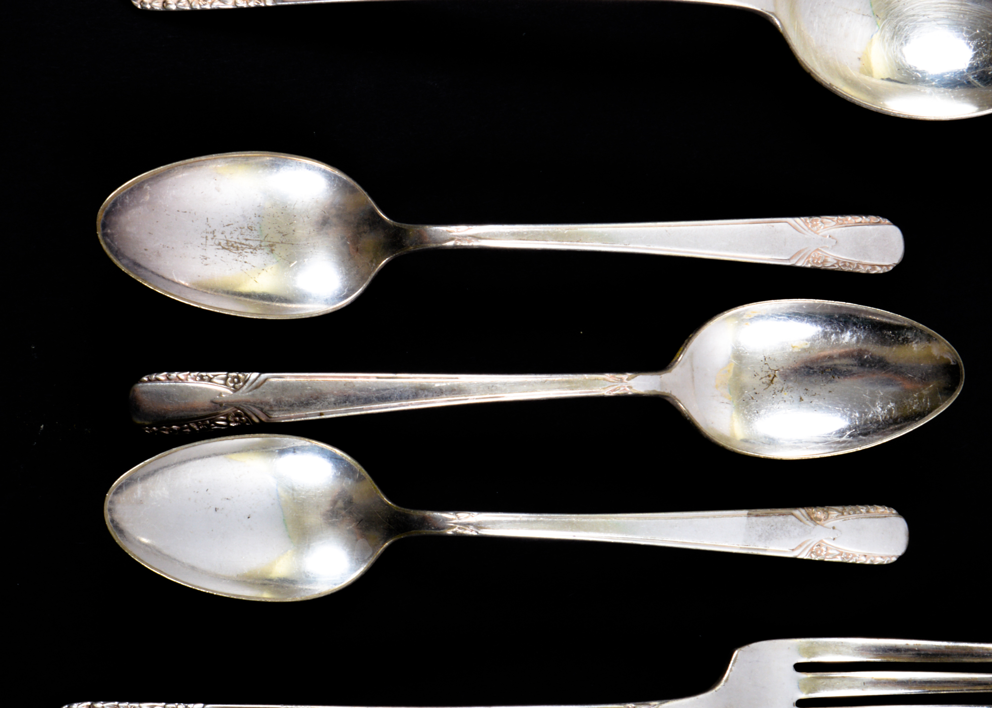 W.M. Rogers & Son Silver Plate Flatware and Box