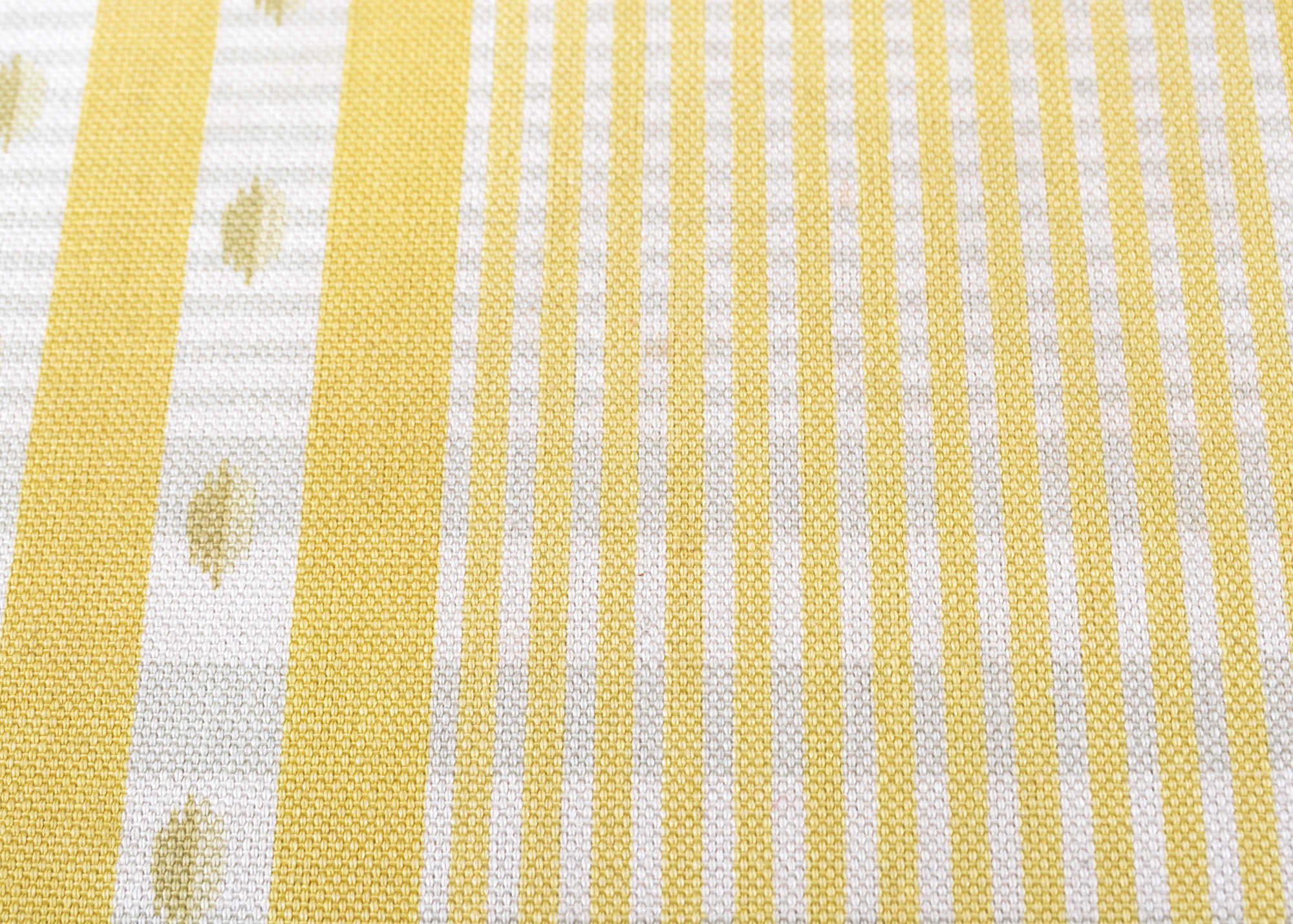 Yellow Plaid Upholstered Chair