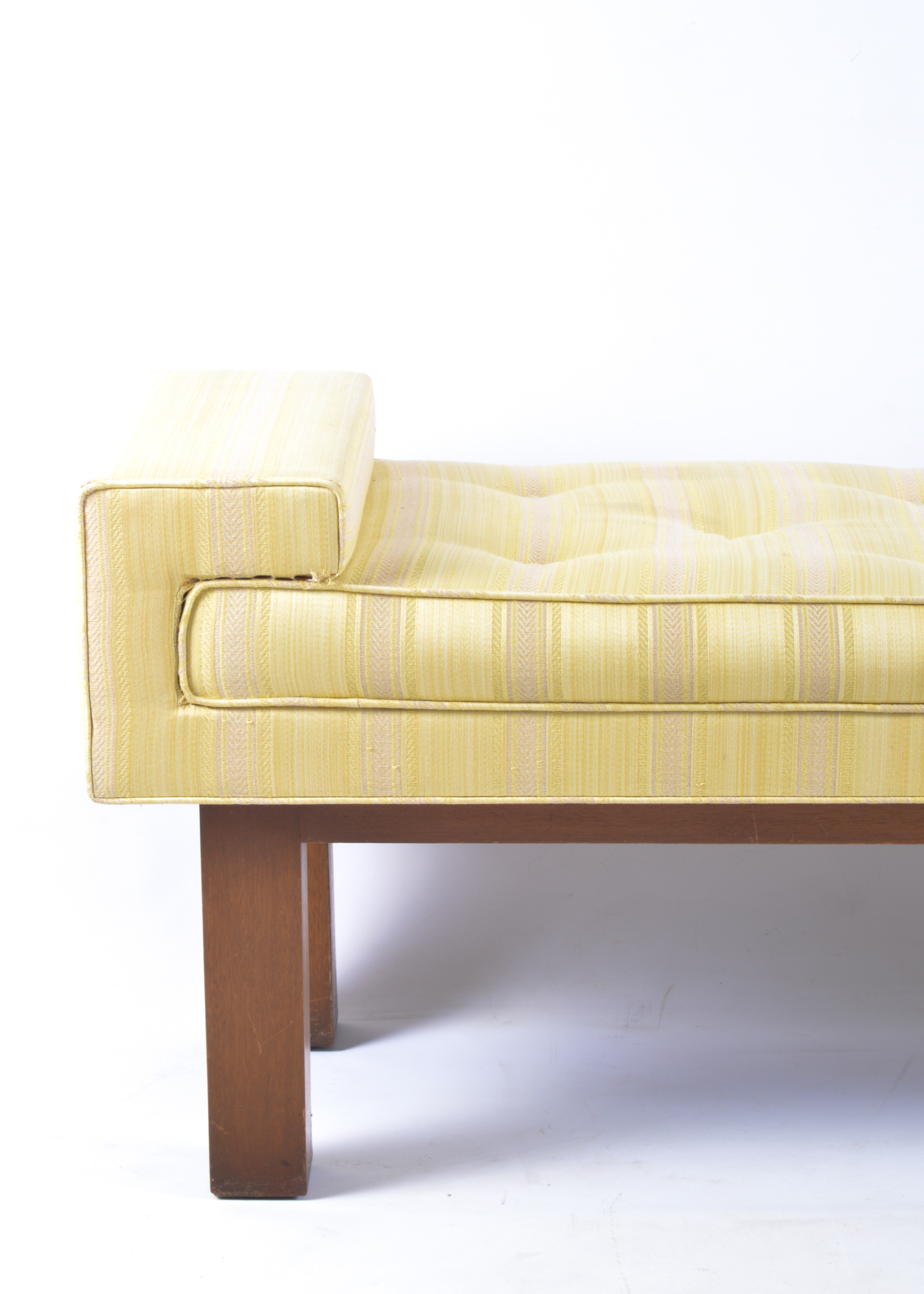Yellow Upholstered Bench