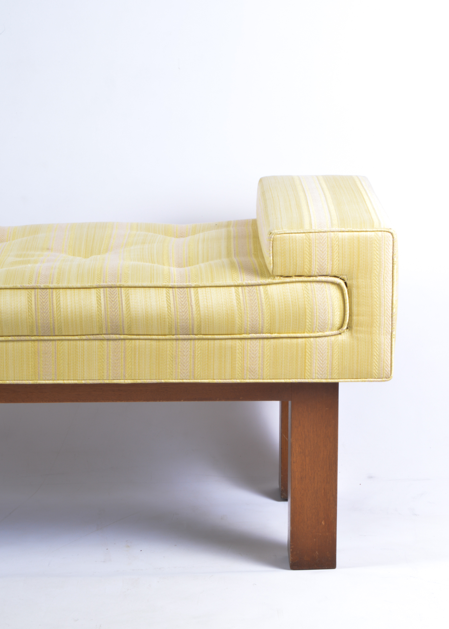 Yellow Upholstered Bench