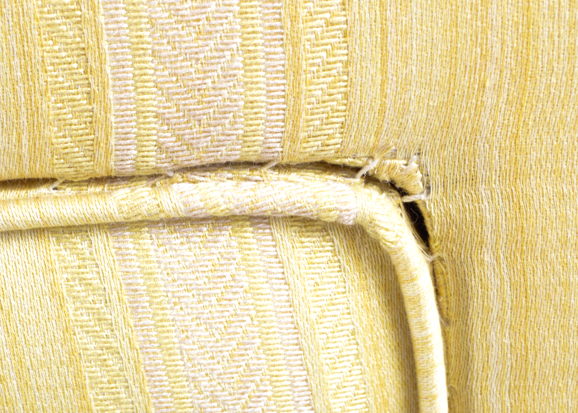 Yellow Upholstered Bench