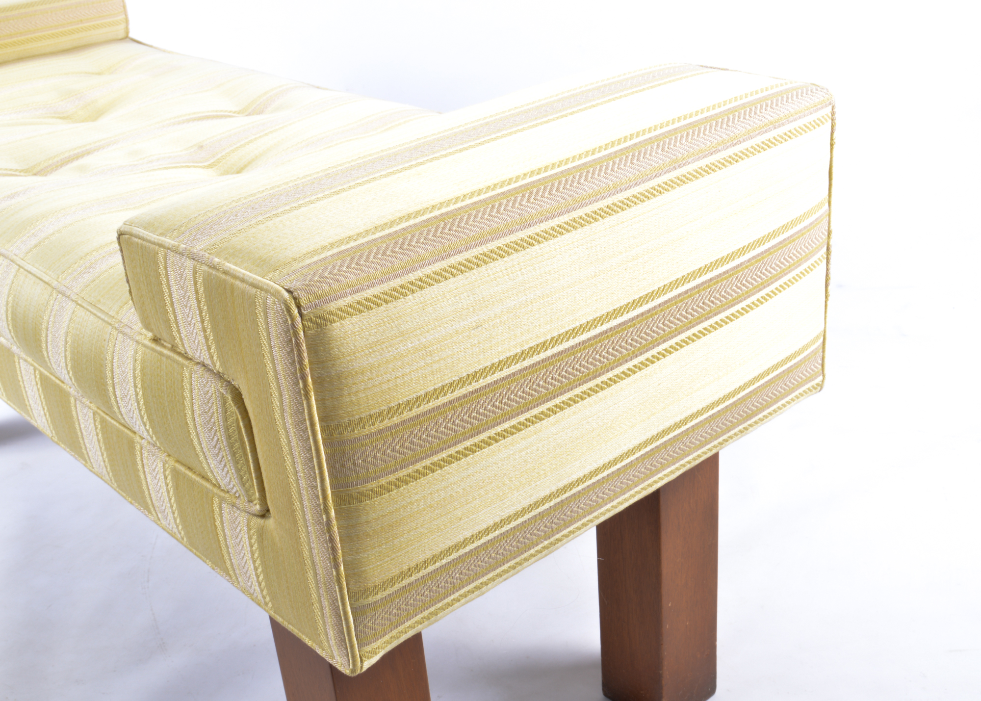 Yellow Upholstered Bench
