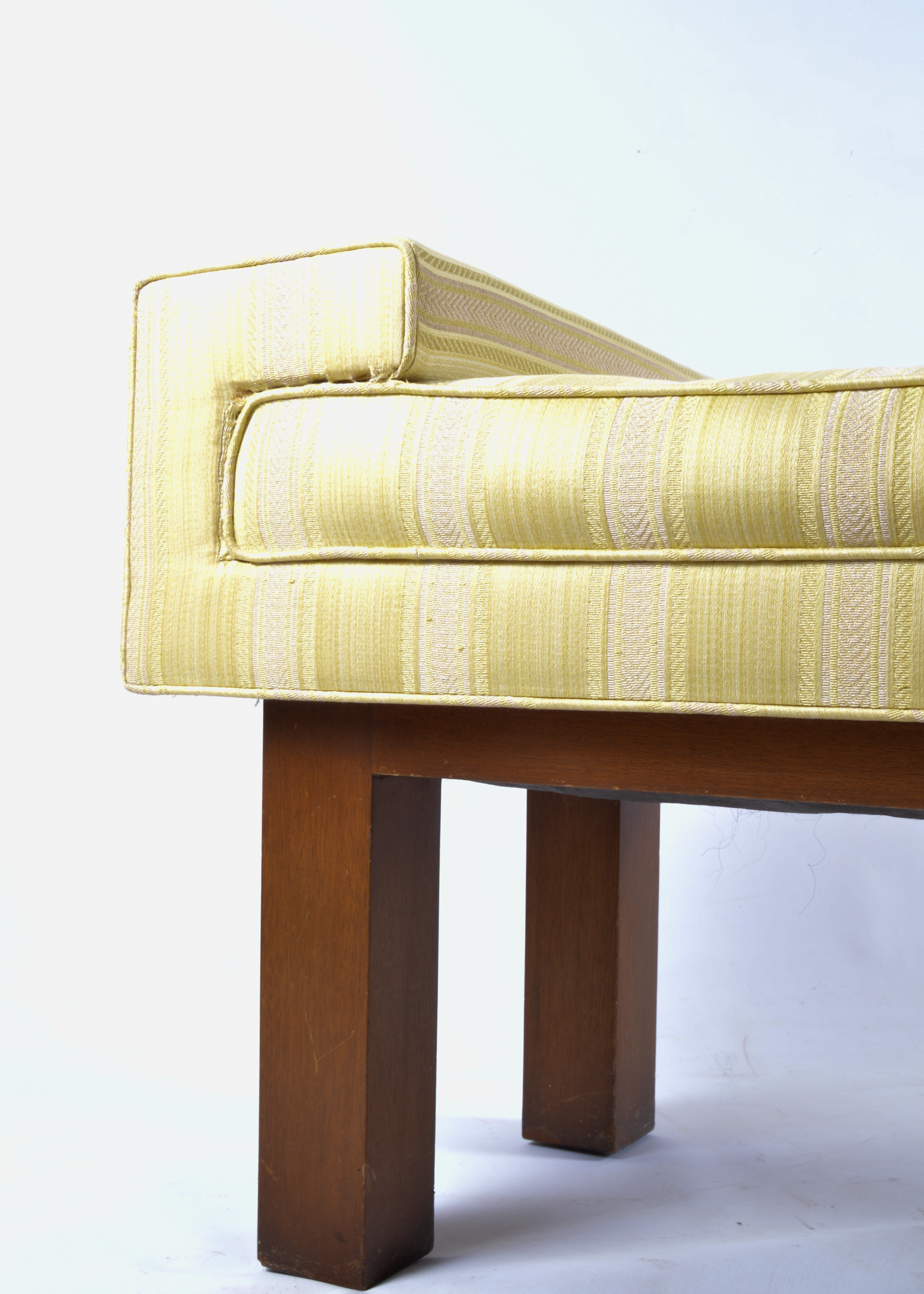 Yellow Upholstered Bench