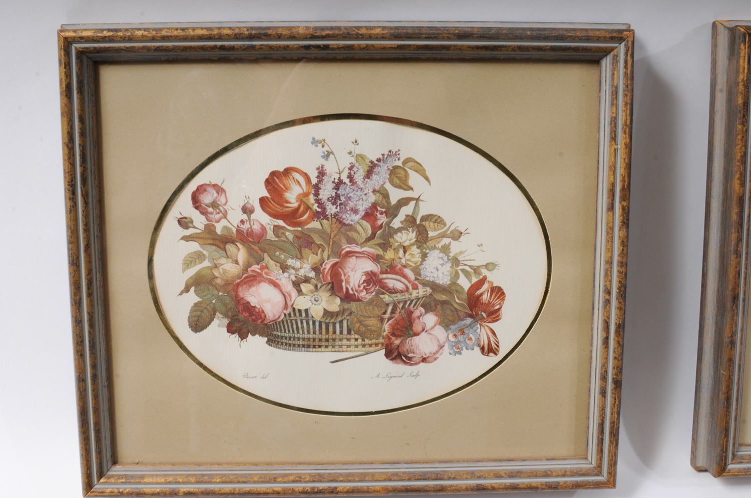 Four Framed Floral Prints