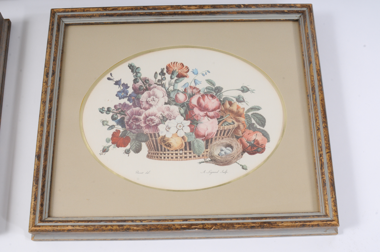 Four Framed Floral Prints