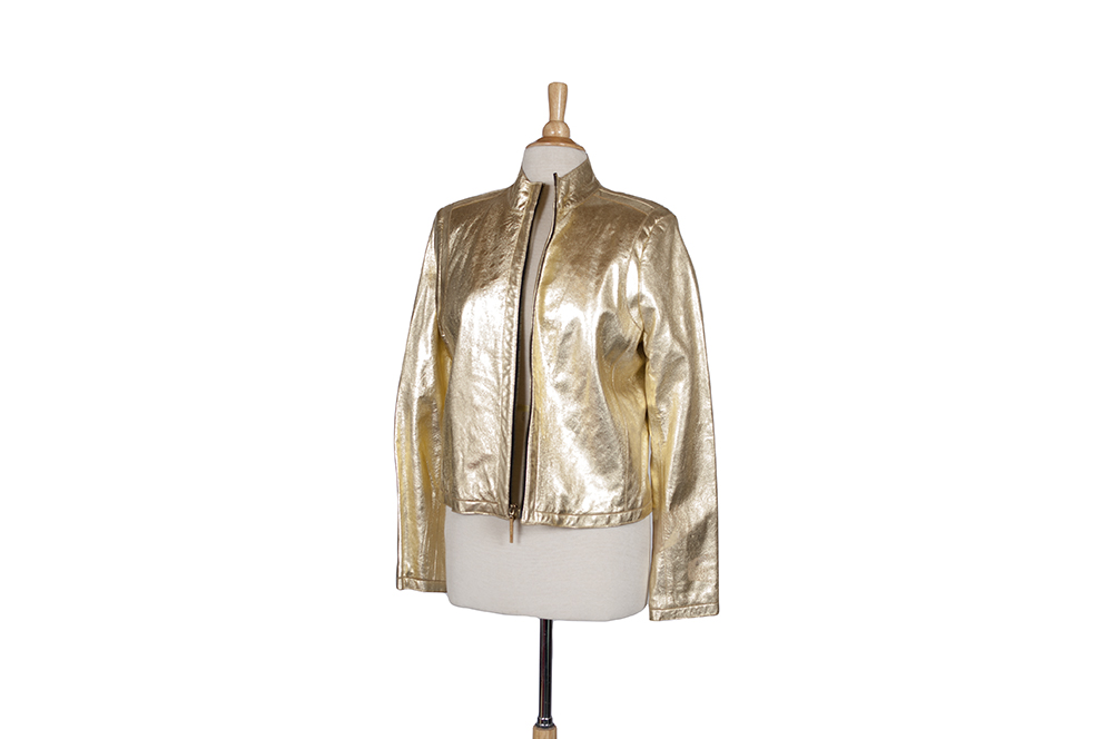 Women's Schwartz Gold Leather Jacket