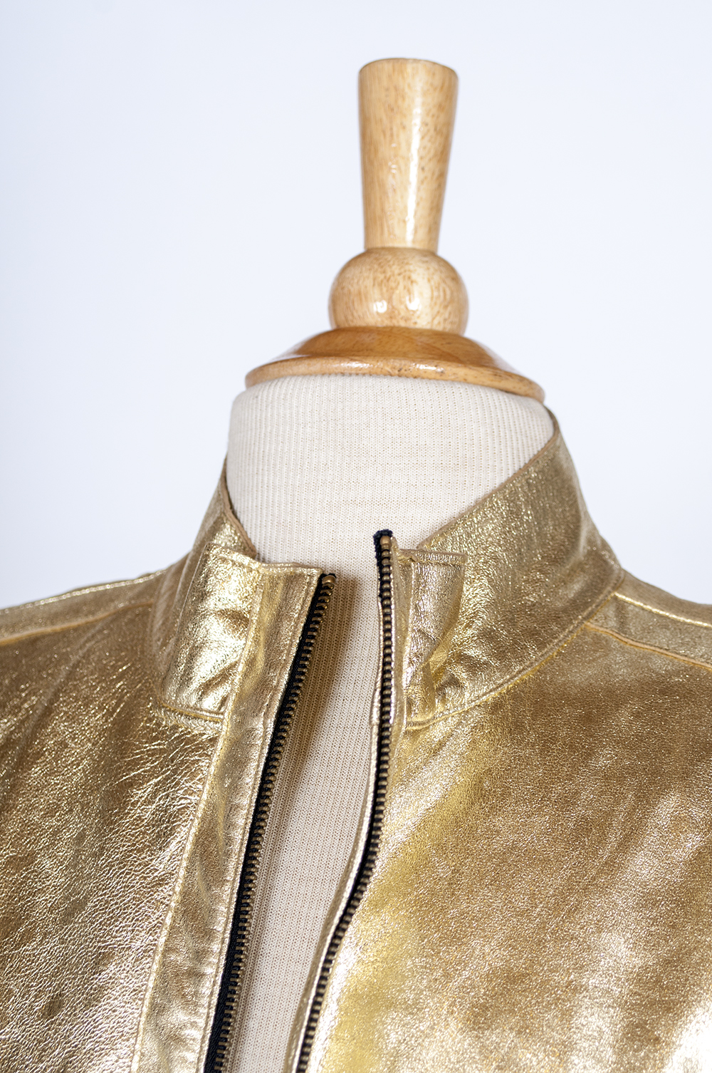 Women's Schwartz Gold Leather Jacket