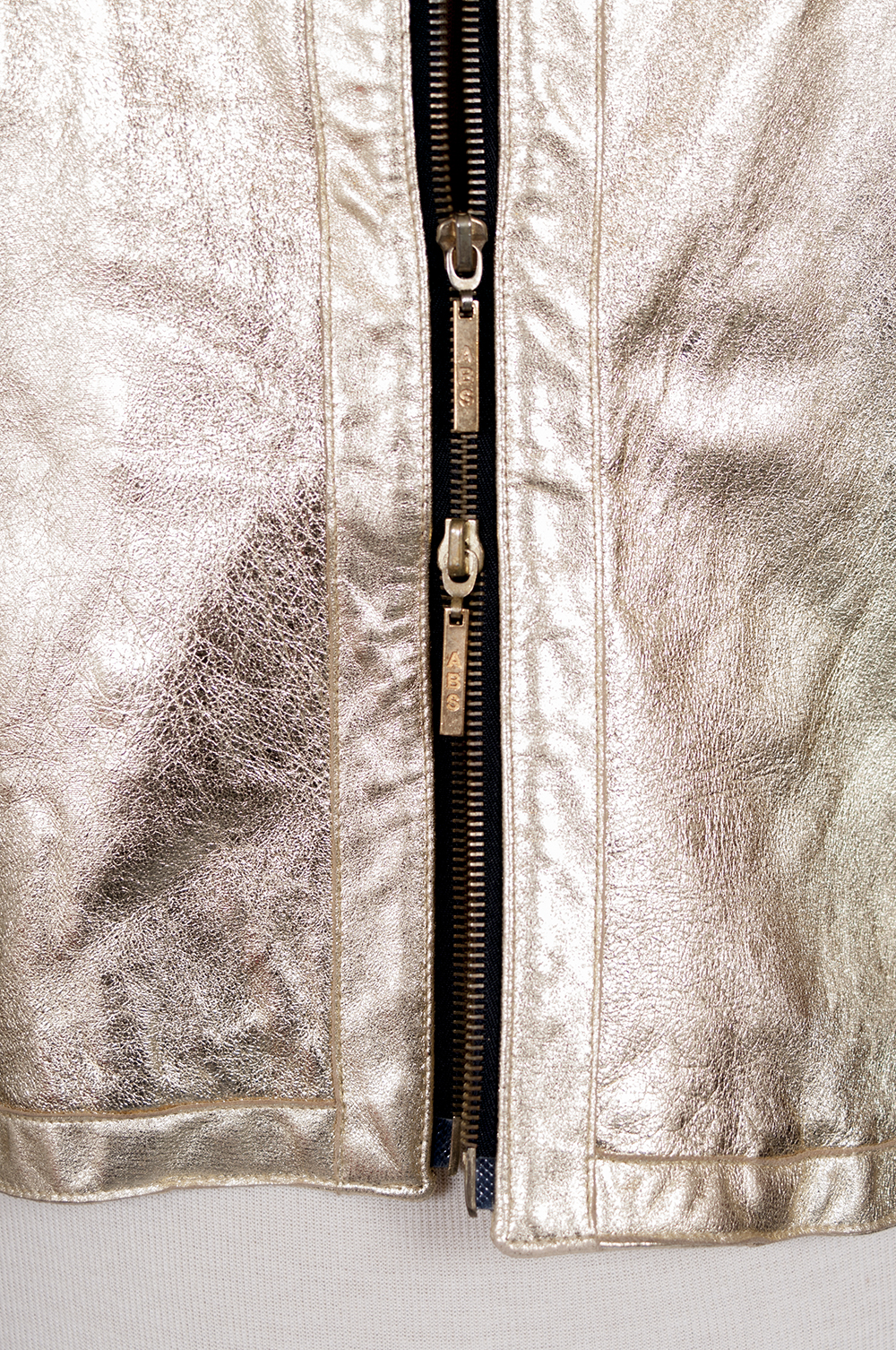 Women's Schwartz Gold Leather Jacket