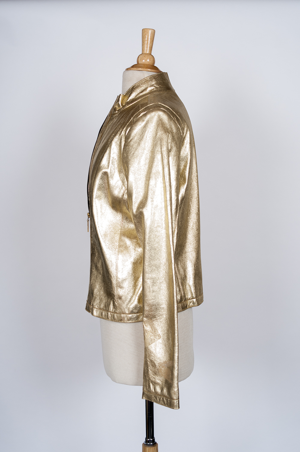 Women's Schwartz Gold Leather Jacket