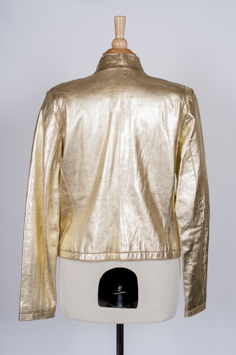 Women's Schwartz Gold Leather Jacket