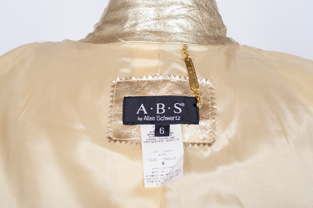 Women's Schwartz Gold Leather Jacket