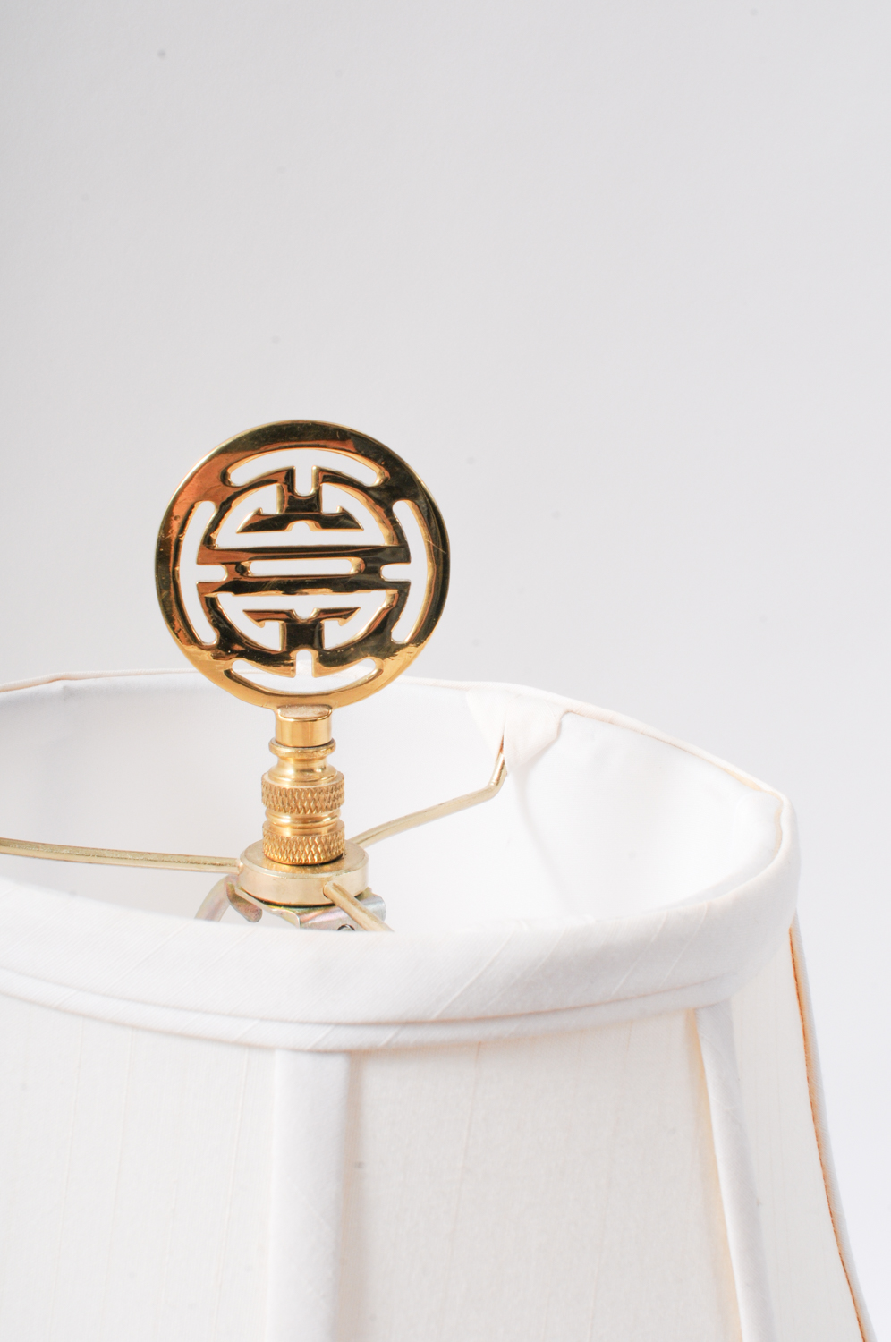 Pair Blue Ceramic Lamps