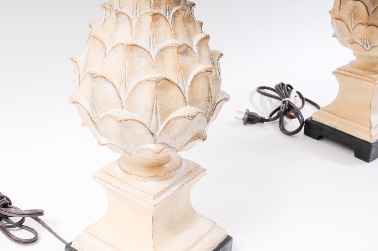 Pair of Pineapple Lamps