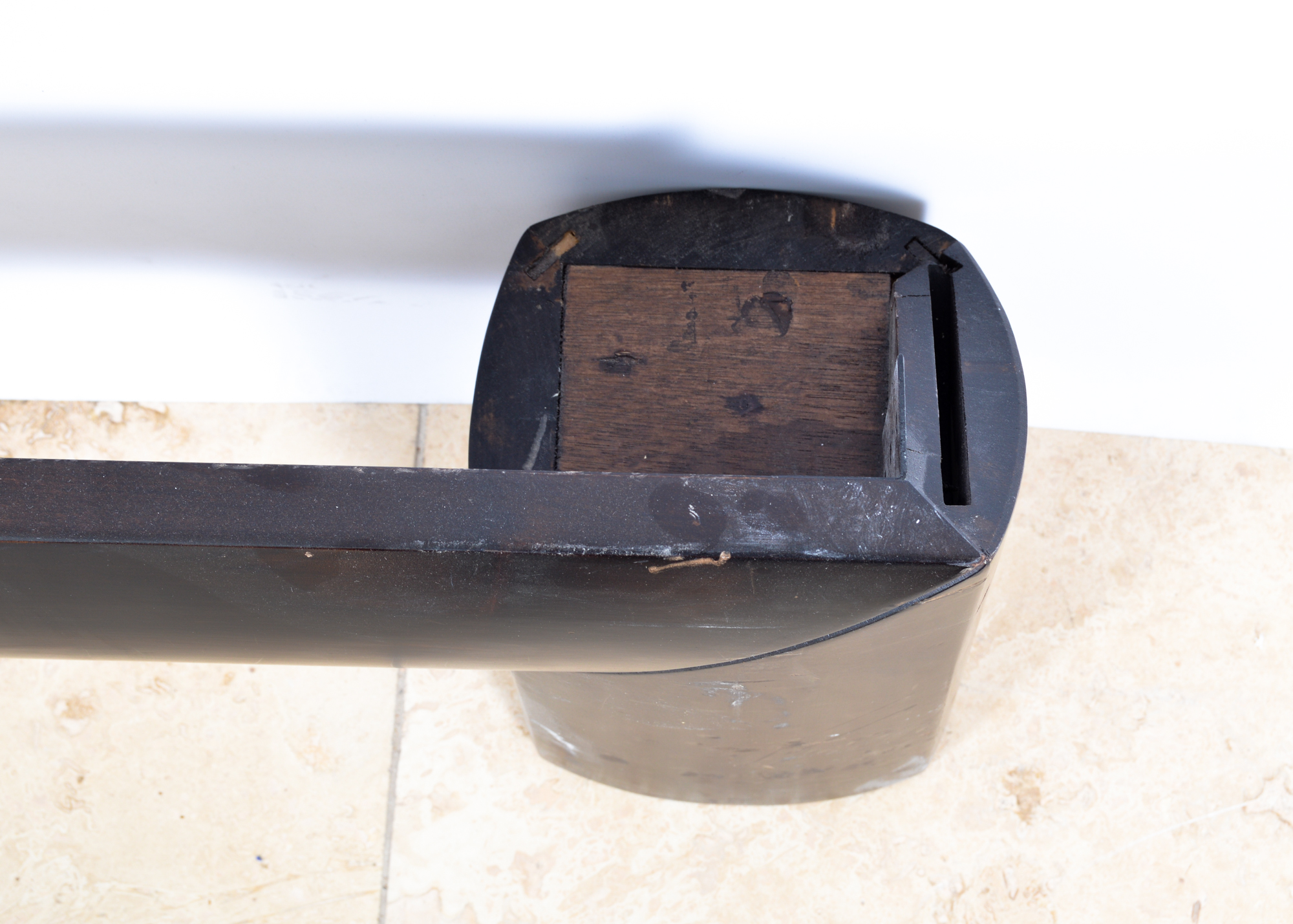 Wood King-Sized Bed Frame with Black Finish VII