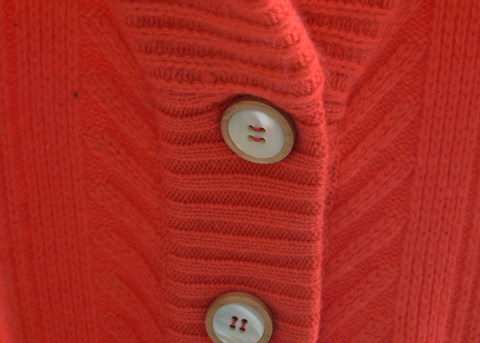 Salmon Pink Wool Cashmere Cardigan with Two Scarves