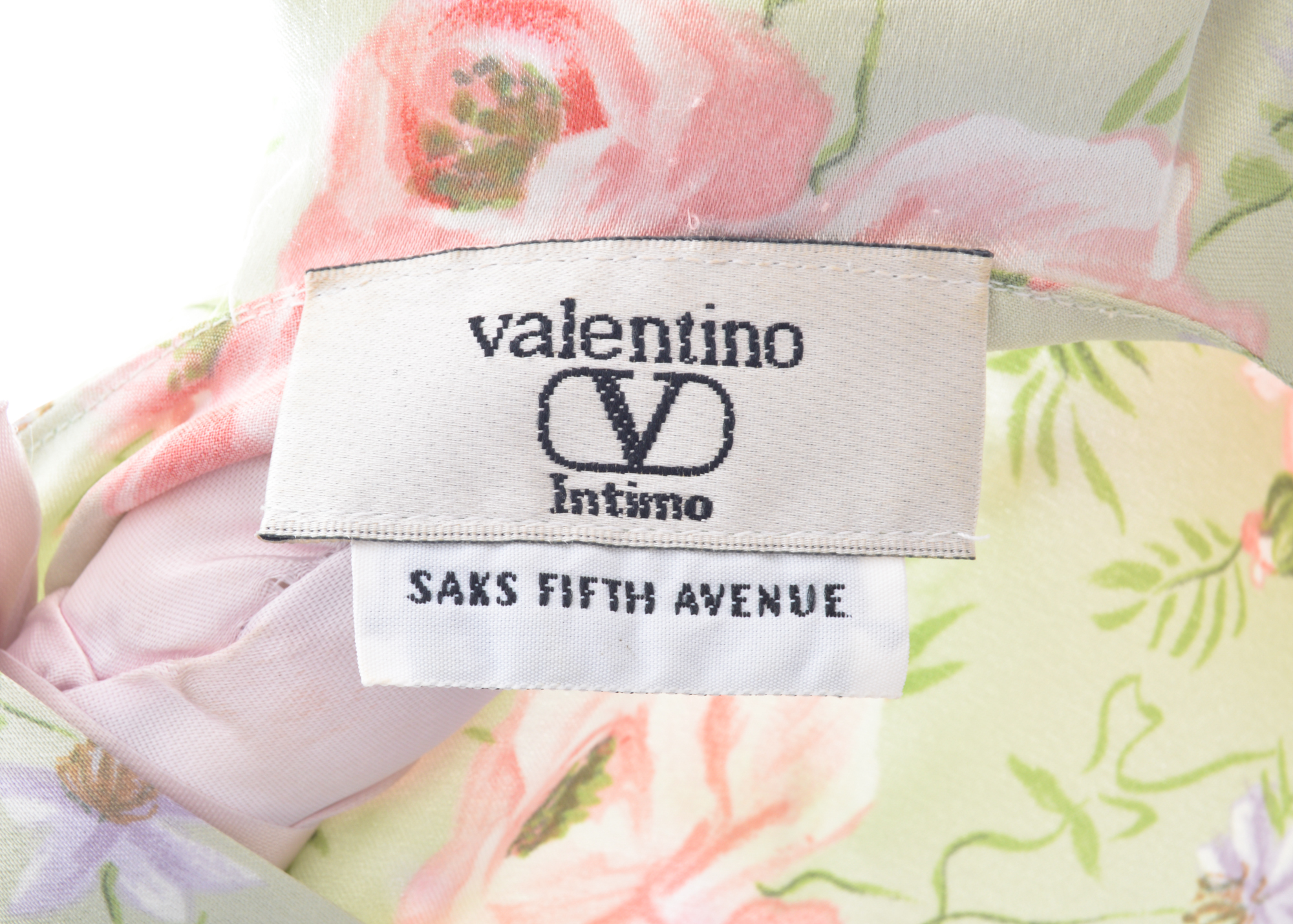 Valentino Floral Silk Robe