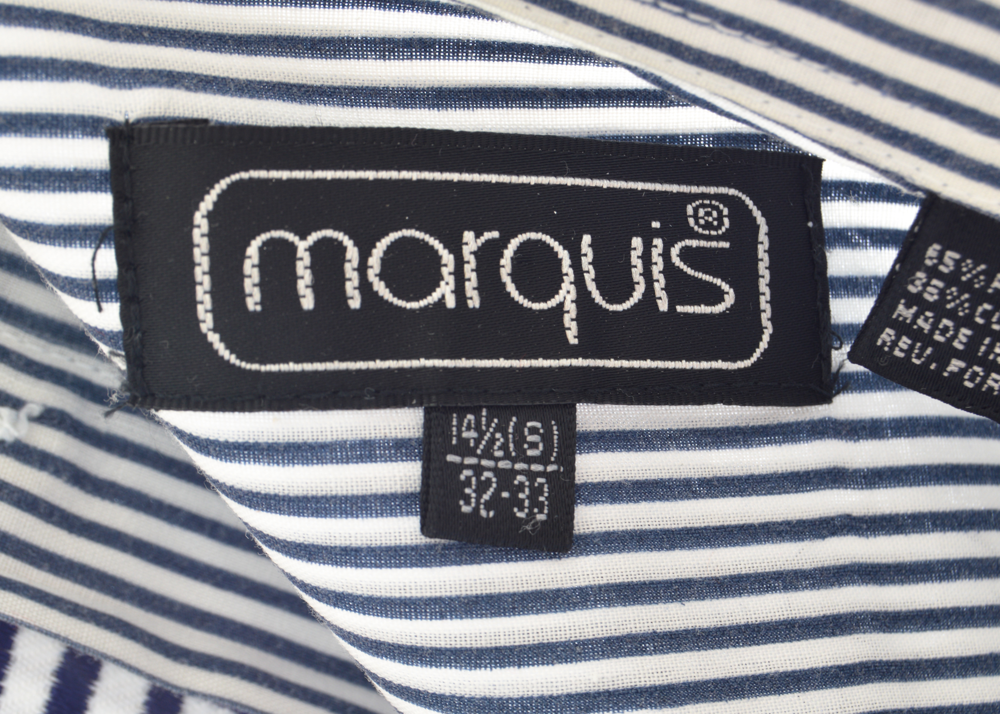 Marquis Navy-Themed Sequined Blouse