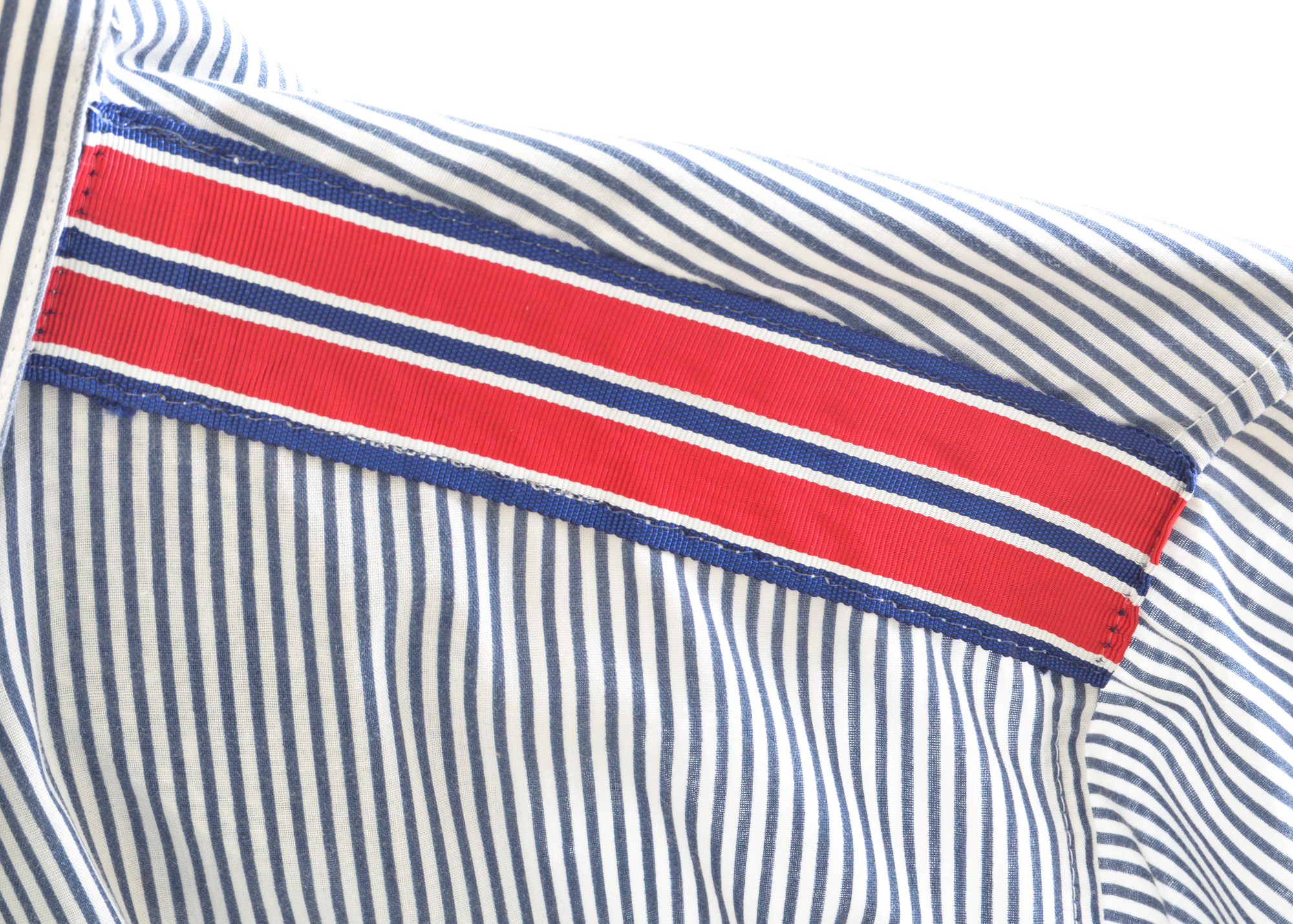 Marquis Navy-Themed Sequined Blouse