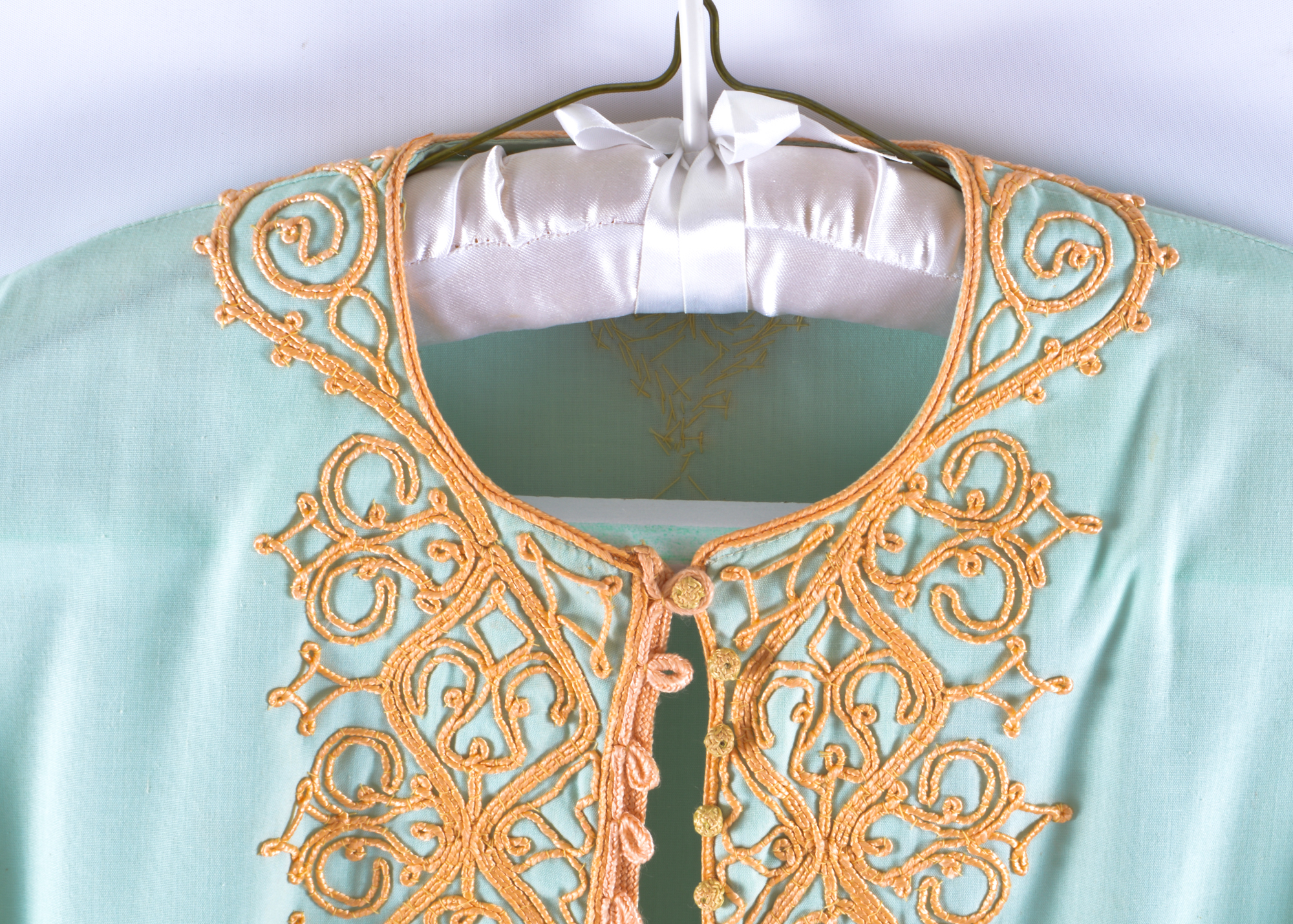 Seafoam Green and Gold Kurti