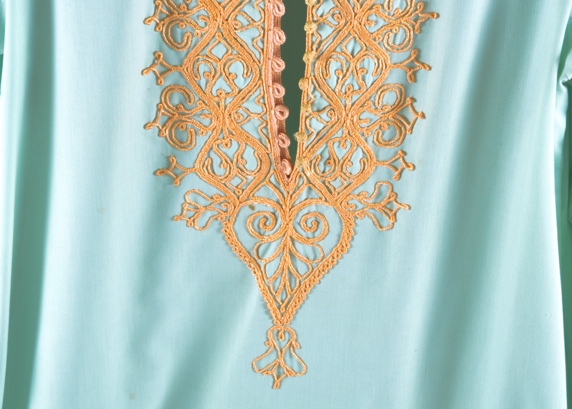 Seafoam Green and Gold Kurti